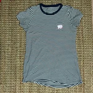 Ivory Ella t-shirt striped dress